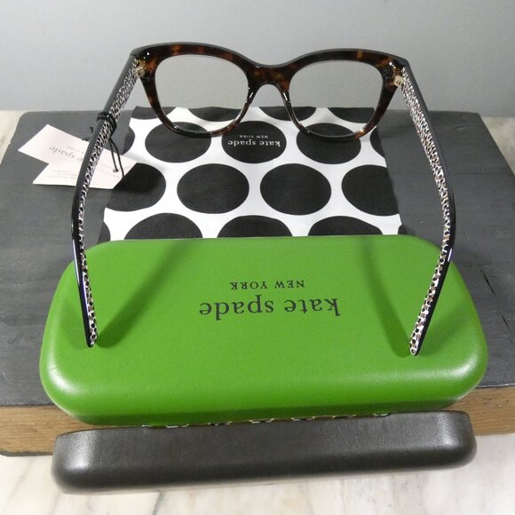 Kate Spade New York Women's Odessa Blue Light Oval Reading Glasses, Dark +2 - Picture 3 of 9